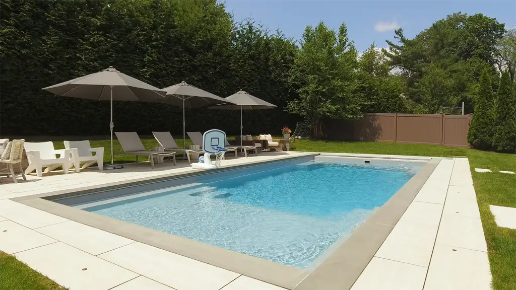 Dream Backyard Reveal in Eastchester: Fiberglass Pool & Hot Tub with Covana Cover Installation