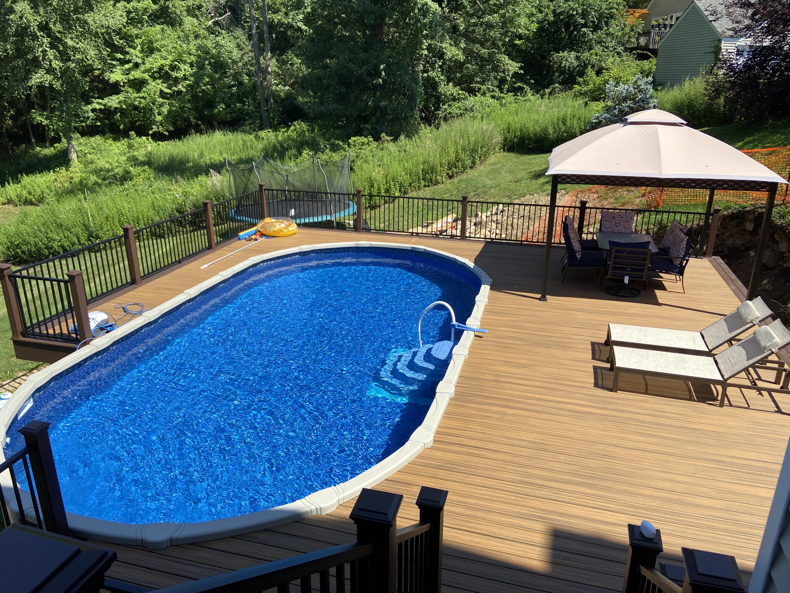 Above Ground Pool with Deck